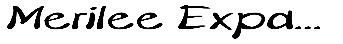 Merilee Expanded Bold Italic